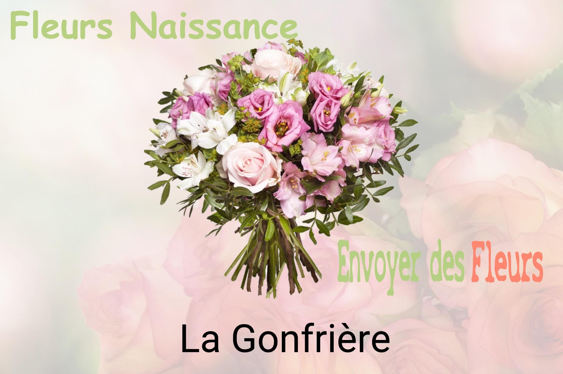 Bouquet de fleurs de naissance livré à La Gonfrière